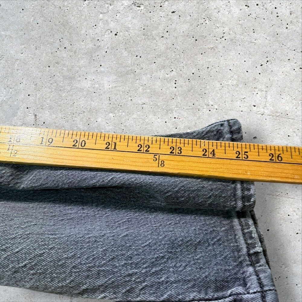 Levi’s 501 Original Fit Women's Jeans Gray Ribcage Straight Button Fly Size 30 - Picture 12 of 13